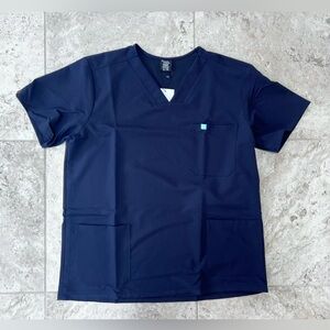 Garde-Malade NWT LIV RE-GARDE Pride Three Pockets Scrub Top, Navy Blue, XL